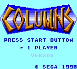 Columns – Titelbildschirm