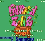 Fantasy Zone – Title screen