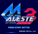 GG Aleste 3 – Titelbildschirm