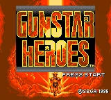 Gunstar Heroes – Titulní obrazovka