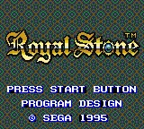 Royal Stone – Titulní obrazovka