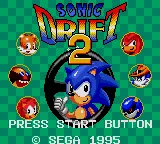 Sonic Drift 2 – Titelbildschirm