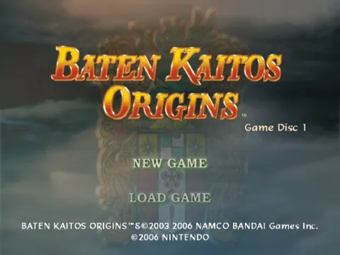 Baten Kaitos Origins – Titulní obrazovka