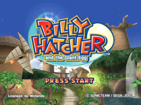 Billy Hatcher and the Giant Egg – Titulní obrazovka