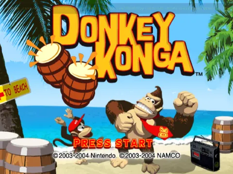 Donkey Konga – Titulní obrazovka