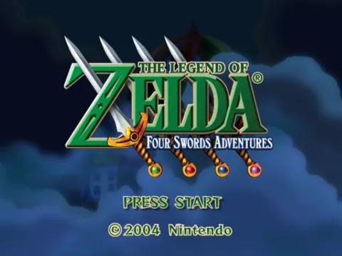 The Legend of Zelda: Four Swords Adventures – Titulní obrazovka