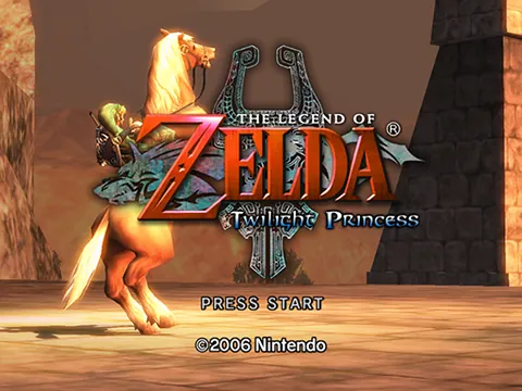 The Legend of Zelda: Twilight Princess – Titulní obrazovka