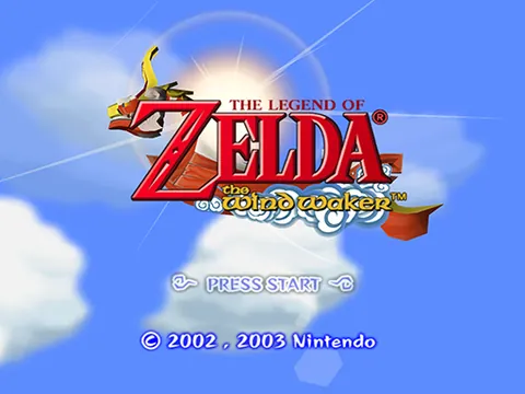 The Legend of Zelda: The Wind Waker – Title screen