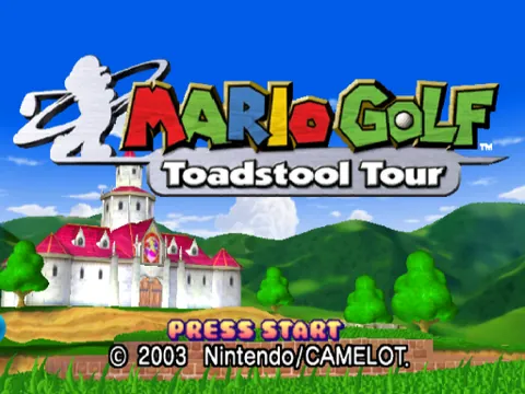 Mario Golf: Toadstool Tour – Titelbildschirm