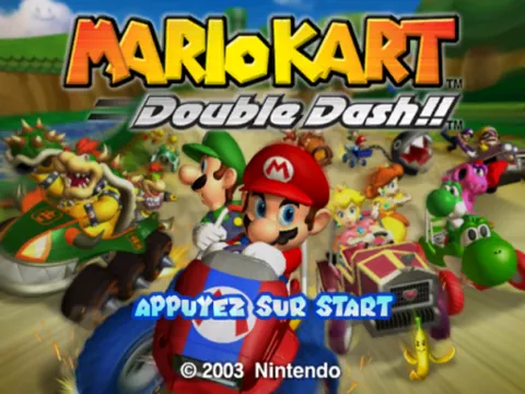 Mario Kart: Double Dash!! – Title screen