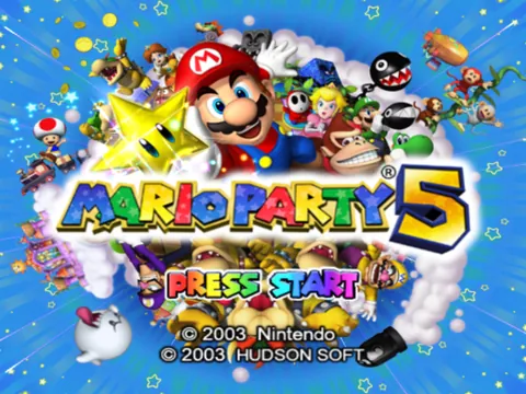 Mario Party 5 – Titulní obrazovka