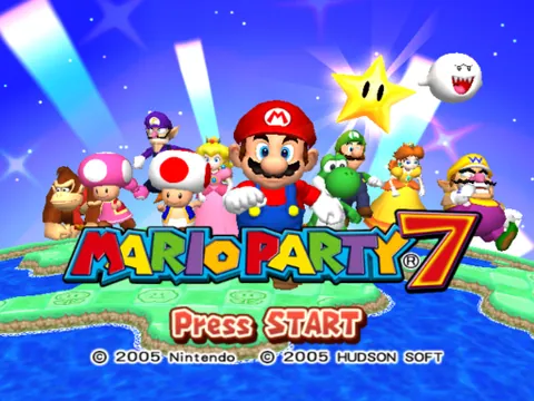 Mario Party 7 – Title screen