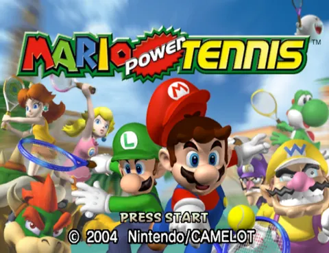 Mario Power Tennis – Écran-titre