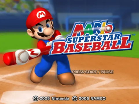 Mario Superstar Baseball – Titelbildschirm