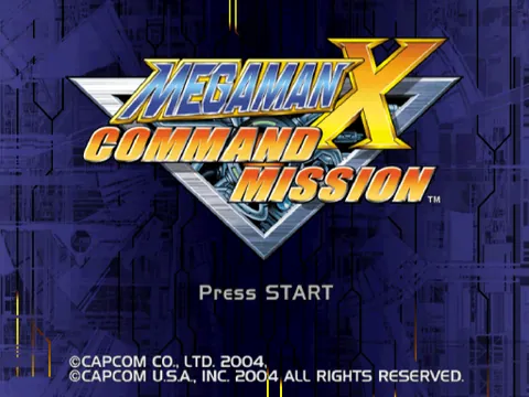 Mega Man X: Command Mission – Titelbildschirm