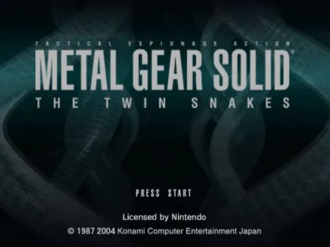 Metal Gear Solid: The Twin Snakes – Title screen