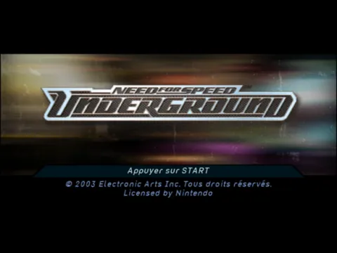 Need for Speed: Underground – Title screen