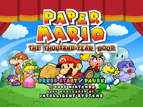 Paper Mario: The Thousand-Year Door – Title screen