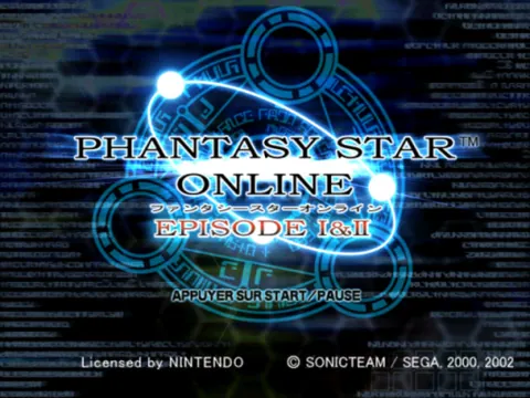 Phantasy Star Online Episode I & II Plus – Écran-titre