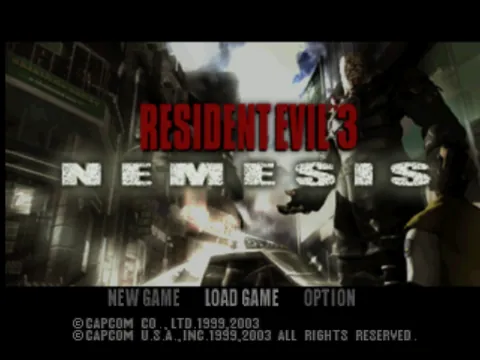 Resident Evil 3: Nemesis – Écran-titre