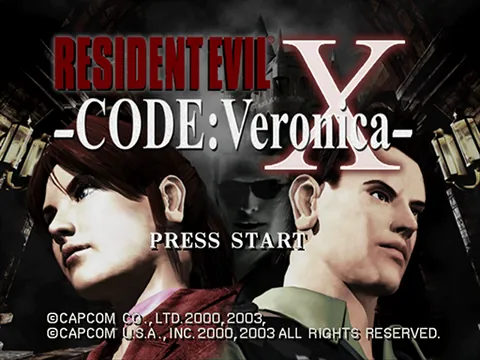 Resident Evil – Code: Veronica X – Title screen