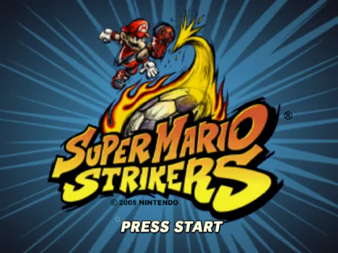 Super Mario Strikers – Titulní obrazovka