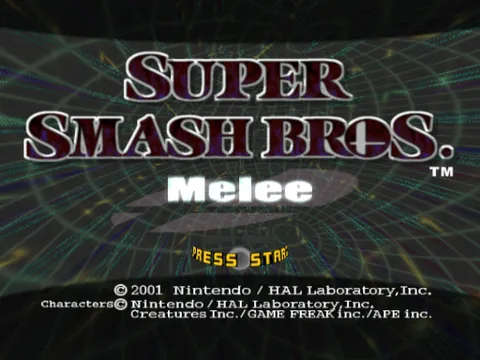 Super Smash Bros. Melee – Titelbildschirm