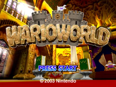 Wario World – Title screen
