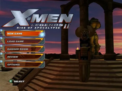 X-Men Legends II: Rise of Apocalypse – Titelbildschirm
