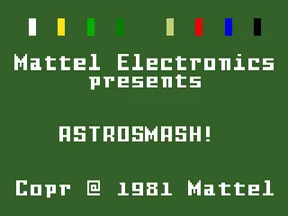 Astrosmash – Titulní obrazovka