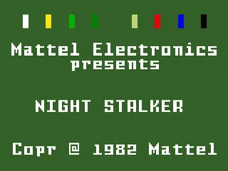 Night Stalker – Titulní obrazovka