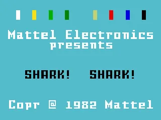 Shark! Shark! – Titulní obrazovka
