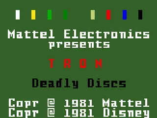 Tron: Deadly Discs – Écran-titre