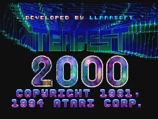 Tempest 2000 – Titulní obrazovka