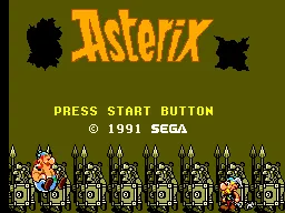 Asterix – Titelbildschirm