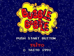 Bubble Bobble – Titelbildschirm