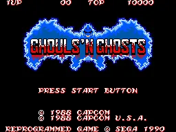 Ghouls 'n Ghosts – Titelbildschirm