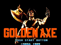 Golden Axe – Titulní obrazovka