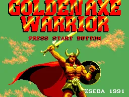 Golden Axe Warrior – Title screen