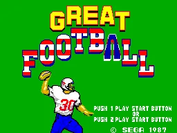 Great Football – Title screen