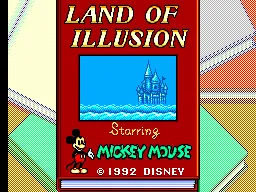 Land of Illusion – Titelbildschirm