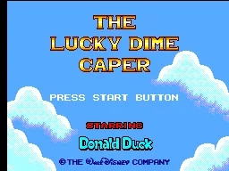 The Lucky Dime Caper Starring Donald Duck – Titulní obrazovka