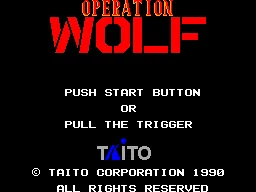 Operation Wolf – Titelbildschirm