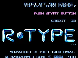 R-Type (SMS) – Title screen