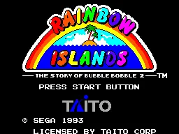 Rainbow Islands – Titulní obrazovka