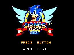 Sonic the Hedgehog (8-bit) – Title screen