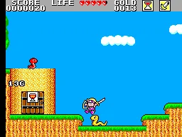 Wonder Boy in Monster Land – En jeu