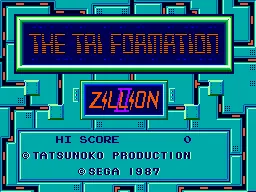 Zillion II: The Tri Formation – Titulní obrazovka
