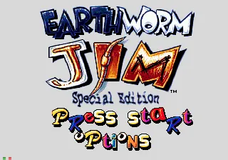 Earthworm Jim: Special Edition – Titulní obrazovka