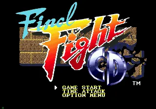Final Fight CD – Title screen